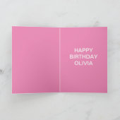 Pastellrosa Benutzerdefiniertes Foto - Personalisi Karte (Innenseite)