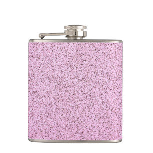 Pastellrosa Betonstruktur Flachmann