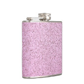 Pastellrosa Betonstruktur Flachmann (Rechts)