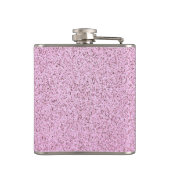 Pastellrosa Betonstruktur Flachmann (Rückseite)