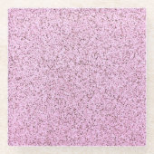 Pastellrosa Betonstruktur Glasuntersetzer (Vorderseite)
