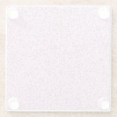 Pastellrosa Betonstruktur Glasuntersetzer (Rückseite)