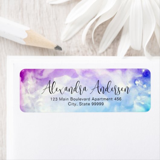 Pastellrosa bis blaues Wasserfarben Extravagantes (Insitu)