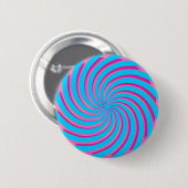 Pastellrosa Blau Abstrakt Button (Vorne & Hinten)