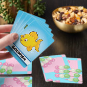 Pastellrosa Blau Gelb Gelbe Dango Spielkarten (Insitu)