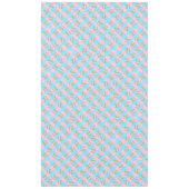 Pastellrosa Blau Karierte Dango Tableclout Tischdecke (Vorderseite)