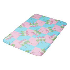 Pastellrosa Blau Kegelter Dango-Badematte Badematte