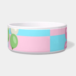 Pastellrosa Blau Kegelter Dango-Keramik Napf