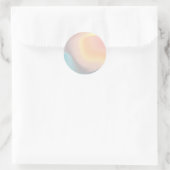 Pastellrosa Blau Klassischer Rundsticker Runder Aufkleber (Tasche)