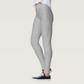 Pastellrosa Blau-Punktmuster-Leggings Leggings (Links)