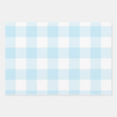 Pastellrosa Blau und Lila Ostern Gingham Multi Geschenkpapier Set (Vorderseite 2)