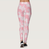 Pastellrosa Blobs Muster Leggings (Rückseite)