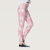 Pastellrosa Blobs Muster Leggings (Rechts)