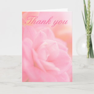 Pastellrosa Blume ... Dankeskarte