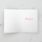 Pastellrosa Blume ... Dankeskarte (Innenseite)