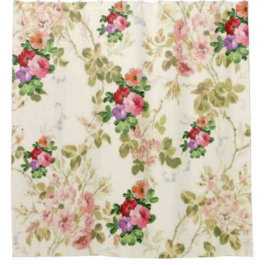 Pastellrosa Blume duschen ihren Vorhang (Vorderseite)