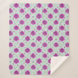 Pastellrosa Blumen Für Frische Botanische Dekorati Sherpadecke
