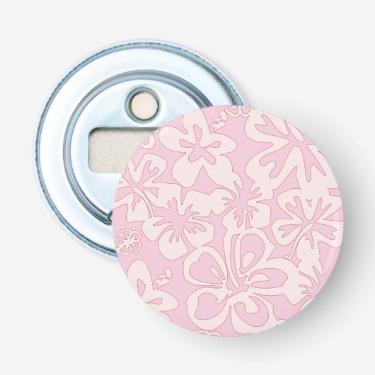 Pastellrosa Blumenkunst Flaschenöffner (Vorderseite)