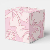 Pastellrosa Blumenkunst Geschenkschachtel (Rückseite)