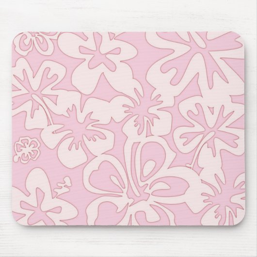 Pastellrosa Blumenkunst Mousepad (Vorne)