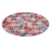 Pastellrosa Blumenmuster Nahtloses Muster. Schneidebrett (Ecke)