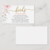 Pastellrosa Blüte bringen eine Buchumschließkarte  Begleitkarte (Vorne/Hinten)