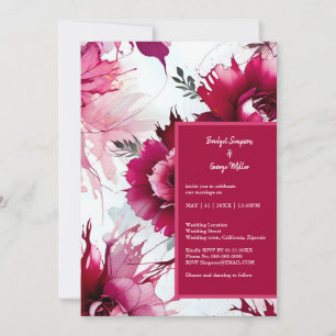 Pastellrosa Blütenblume abstrakte Rose Einladung