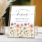 Pastellrosa Bohemische Wildblumen Brautparty Poster