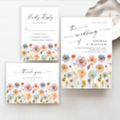 Pastellrosa Bohemische Wildblumen Karten und Gesch Poster