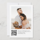 Pastellrosa Bohemische Wildblumen mit Blumen Hochz Einladung (Rückseite)