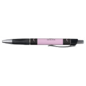 Pastellrosa Buntstift-Wrap-Monogramm-Name Kugelschreiber (Unterseite)