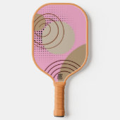 Pastellrosa Carbon Fiber Pickleball Paddel Schläger (Rückseite)
