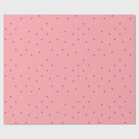 Pastellrosa Carissma Dots Geschenkpapier (Flach)