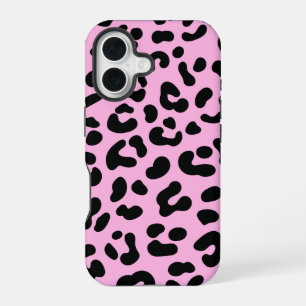 Pastellrosa Cheetah-Druck iPhone 16 Hülle