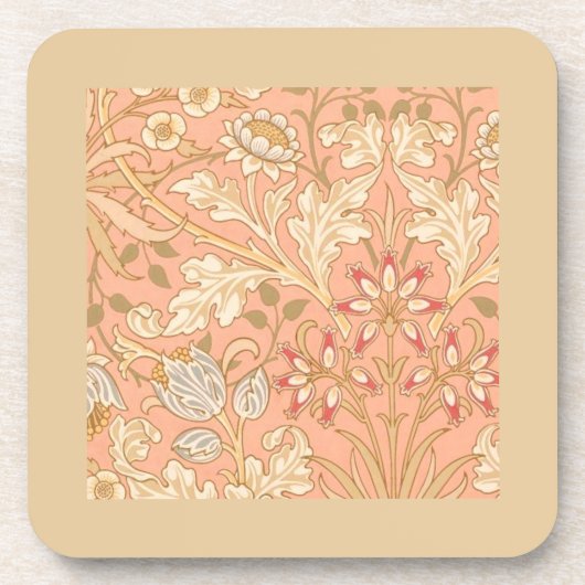 Pastellrosa Dekorative Blumen  Getränkeuntersetzer (Vorderseite)