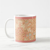 Pastellrosa Dekorative Blumen Kaffeetasse (Links)
