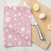 Pastellrosa des eleganten geschirrtuch (Viertel Falte)