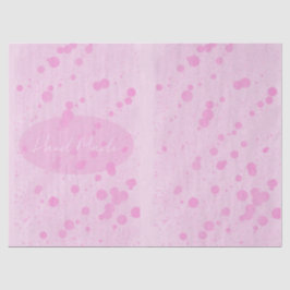 Pastellrosa Dots Handarbeit oder Danke Seidenpapier