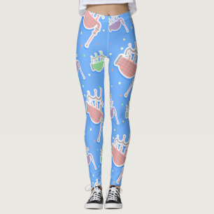 Pastellrosa Dudelsack Leggings
