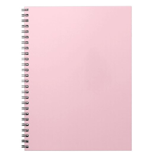Pastellrosa einfarbig minimalist notizblock (Vorderseite)