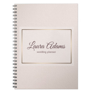 Pastellrosa-elegante Steigungsbeschaffenheit Notizblock