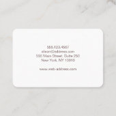 Pastellrosa-elegante Steigungsbeschaffenheit Visitenkarte (Rückseite)