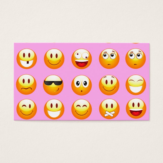 Pastellrosa Emoji (Vorderseite)