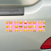 Pastellrosa Emoji Autoaufkleber (Auf Auto)