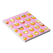 Pastellrosa Emoji Notizblock (angewinkelt)