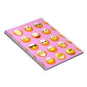 Pastellrosa Emoji Notizblock (Rechte Seite)