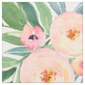 Pastellrosa Erdnüsse Wasserfarbenmuster Stoff (Nahaufnahme)