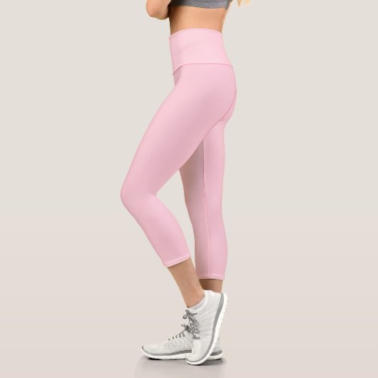 Pastellrosa Farbe | Classic | elegant Capri Leggings (Links)
