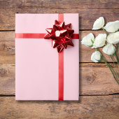 Pastellrosa Farbe | Classic | elegant Geschenkpapier