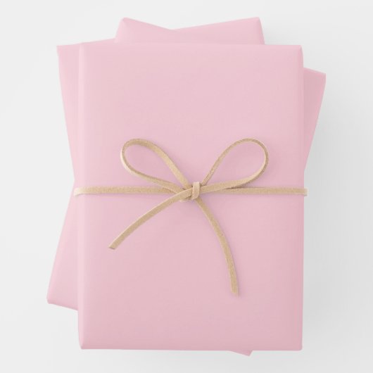 Pastellrosa Farbe | Classic | elegant Geschenkpapier Set (Beispiel)